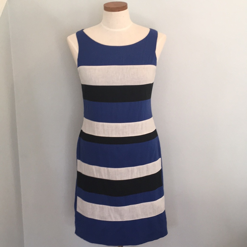 Banana Republic Dress Size 2 Blue/White Striped